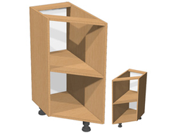 Тумба торцевая срез В/Ш/Г 720х300х506мм.