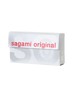 711 Презервативы Sagami, original 0.02, полиуретан, ультратонкие, гладкие, 19 см, 5,8 см, 6 шт.