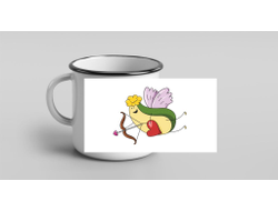 Кружка металлическая эмалированная #5 на День влюблённых, 14 февраля