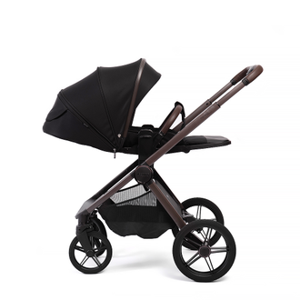 Коляска 2в1 Peppy Monaco Thermo 2026, Black (Черный) рама Коричневая