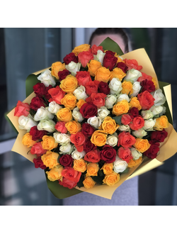 Букет из 101 розы 50 см