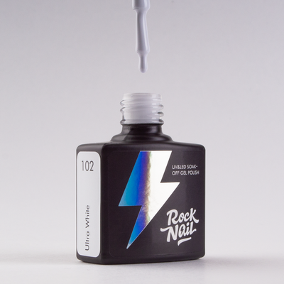 Гель-лак RockNail Basic 102 Ultra White 10 мл