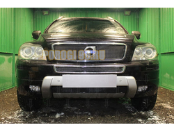 Защита радиатора Volvo XC90 2009-2014 black середина PREMIUM