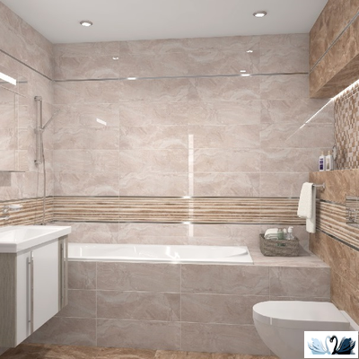 Плитка настенная Laparet Polaris коричневый 20 х 60 см