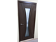 Дверь шпонированная остекленная "Эстет венге"
