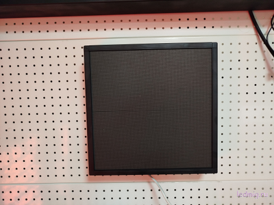 Светодиодное табло с отображением температуры воды, воздуха и влажность 35*35см