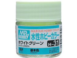 Mr. Hobby: Краска акриловая H31 "White Green Gloss"