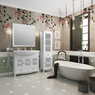 ПЕНАЛ ОМЕГА 45 МАТОВЫЙ БЕЛЫЙ (ПЕТЛИ СПРАВА)