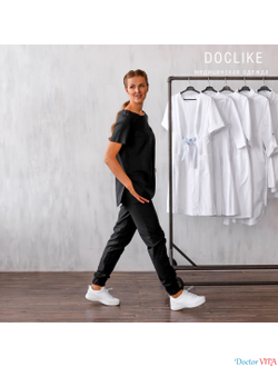 БЛУЗА DOCLIKE DL419 черная