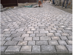 Тротуарная плитка брусчатка "средневековая"
