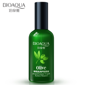 Масло для волос Bioaqua Olive 50мл выравнивает структуру волоса, питая их изнутри.