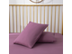 Комплект постельного белья на резинке Однотонный Сатин цвет Лаванда CSR043 (Евро размер)