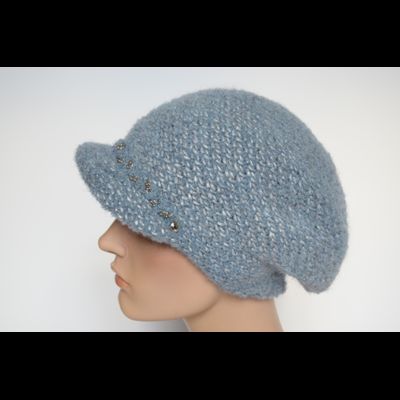 Голубая вязаная кепка Vizio Италия 8035 W