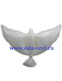 Шар 34"/86 см "Голубь" белый