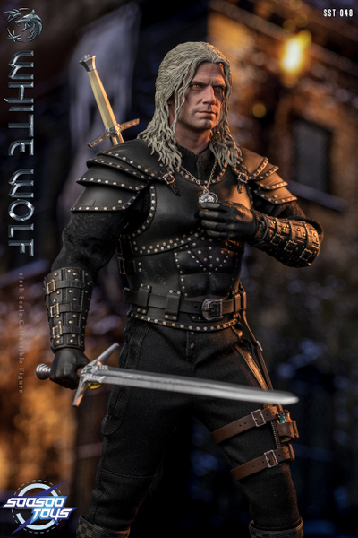 Ведьмак Геральт (Генри Кавилл, "The Witcher" Netflix) - КОЛЛЕКЦИОННАЯ ФИГУРКА 1/6 white wolf (SST048) - Soosoo toys
