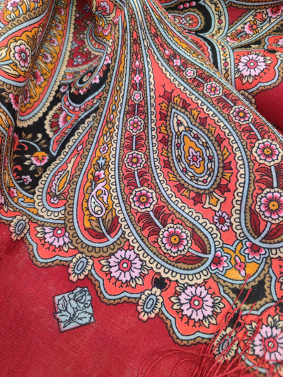 Павловопосадский платок Средь густых ветвей 1958-5