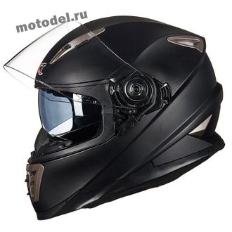 GXT SX03 мотошлем интеграл (шлем) с очками, черный