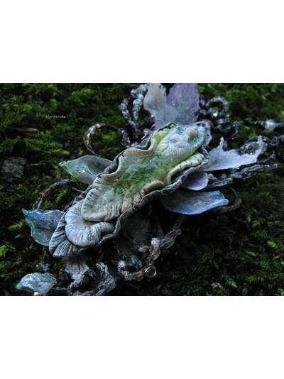 Волшебное колье "Зимняя Дриада из Зачарованного Леса"