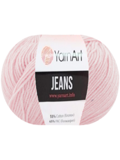 Jeans Yarn Art пряжа цвет № 74 нежно розовый