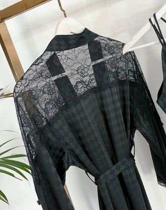 Домашняя одежда Виктория Сикрет 4в1 цвет черный