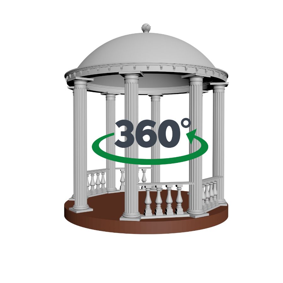 3д модель ротонда РТD-001