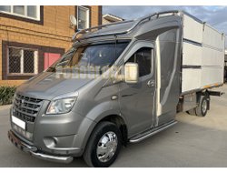 Защита переднего бампера с перемычками d76/60 для ГАЗель Next 2014-