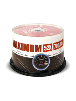 Носители информации CD-R, 52x, Mirex Maximum, Cake/50, UL120052A8B