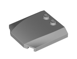 Wedge 4 x 4 x 2/3 Triple Curved, Light Bluish Gray (45677 / 6264023)