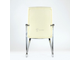 Кресло Barneo K-25 для посетителей и переговорных, хром, бежевая кожа