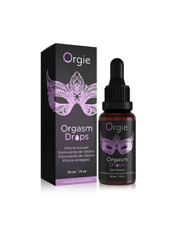 21357 Возбуждающий гель для клитора Orgie Orgasm Drops, с разогревающим эффектом, 30 мл