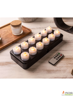 Светодиодные LED свечи, цвет "Янтарный"