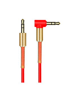 Аудиокабель AUX FUMIKO AC01 Jack 3.5 мм красный 1 м