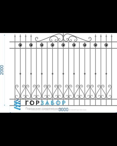 Кованый забор KZ1504 купить от завода производителя