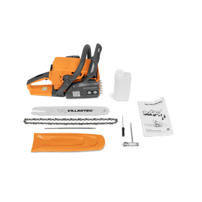 Бензопила Villartec SB 025 Legend 14" + Адгезионное масло FORESTER 1л + Набор заточной Stihl