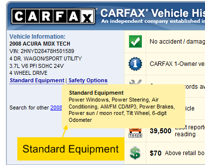 пример carfax
