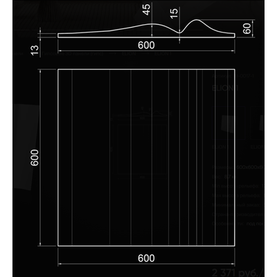 Гипсовая панель ELION артикул D-0017