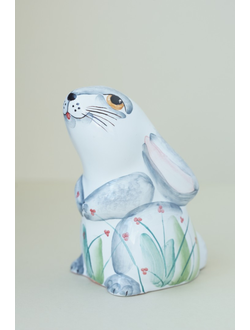 игрушка заяц из керамики