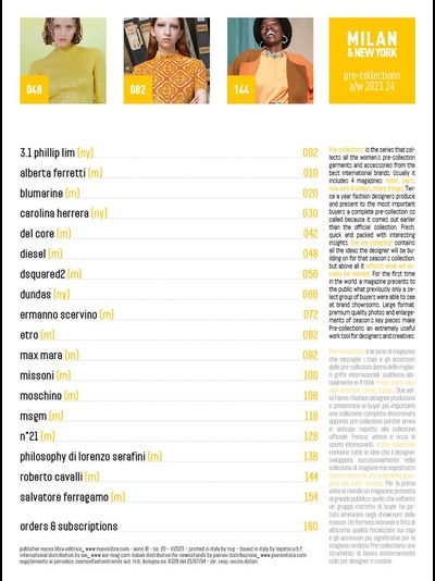 Pre-Collections Magazine Milan &amp; New York Autumn-Winter 2024