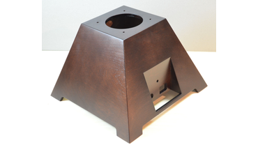 8092 Подставка деревянная из фанеры для лампы тесла.
Берёзовая фанера, лакировка. 
Изготовление по чертежу заказчика.