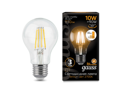 Gauss LED Filament A60 Step Dimmable 10w 927/940 E27