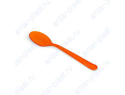 Ложка пластиковая оранжевая 18 см ПРЕМИУМ (50 шт.)
