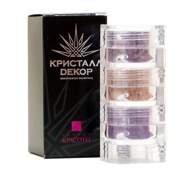 Набор теней для век "Орхидея", Кристалл Декор, 3 гр