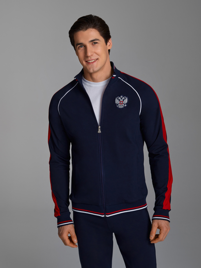 Спортивный костюм мужской , Россия, 11SKM-789 (темно-синий)