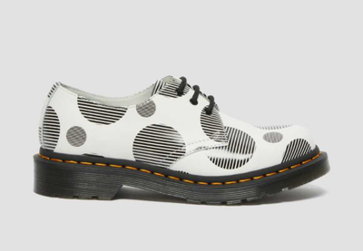 Полуботинки Dr. Martens 1461 Polka Dot белые