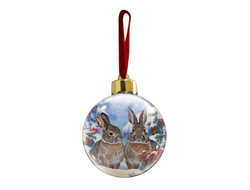 Новогодний ёлочный шар год Кролика №13