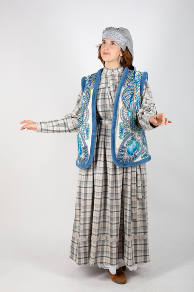 Жилет в русском стиле «Павлово-Посадский»