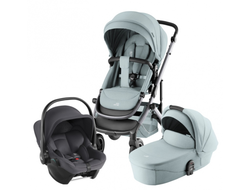 Коляска 3в1 Britax Roemer Smile 5Z, Style Harbor Blue + BS CORE Midnight Grey