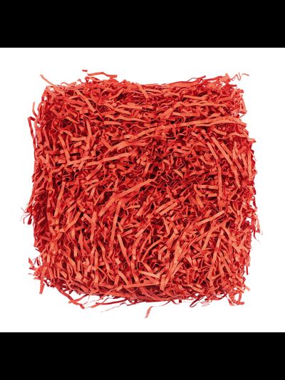 Наполнитель бумажный волнистый Премиум (красный), 100г