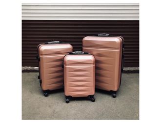Комплект из 3х чемоданов King of King S,M,L Пудровый