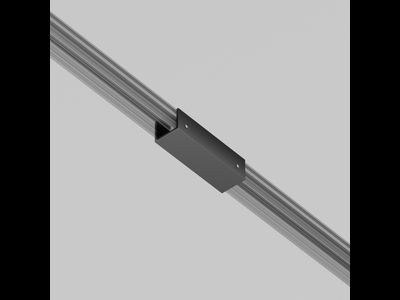 Коннектор прямой для профиля Elasity IP черный, O-TR001-SC180